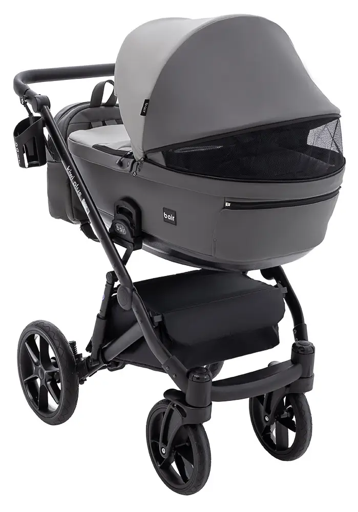 Коляска 2 в 1 Bair Kiwi Plus ECO BKP-21/15 серый/графит